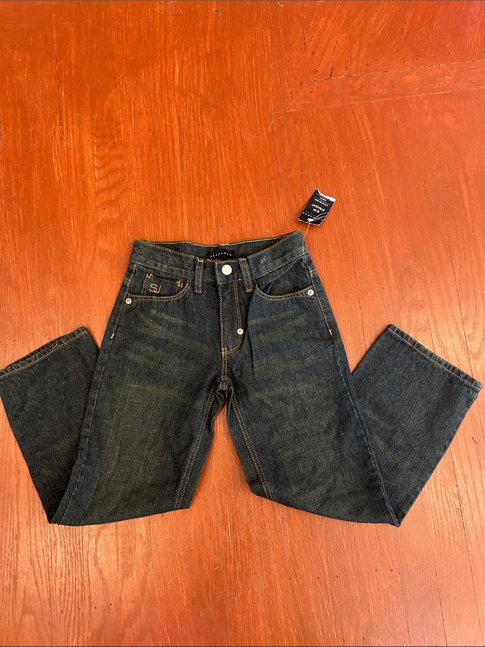 Sean John Kids Dark Indigo Straight Leg Jeans
